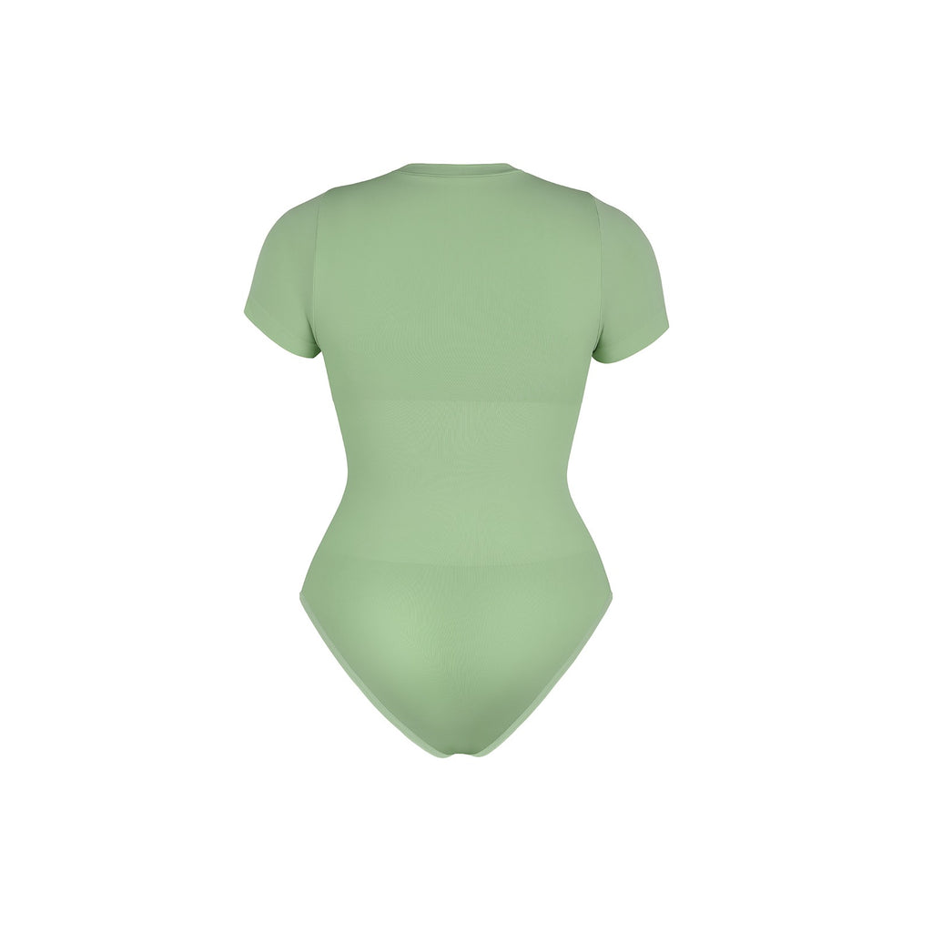 Shapewear for Women Seamless Short Sleeve Tummy Control Bodysuit