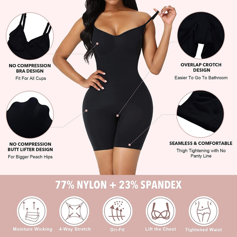 Shapewear for Women Full Bodysuit Body Shaper Tummy Control Undergarment