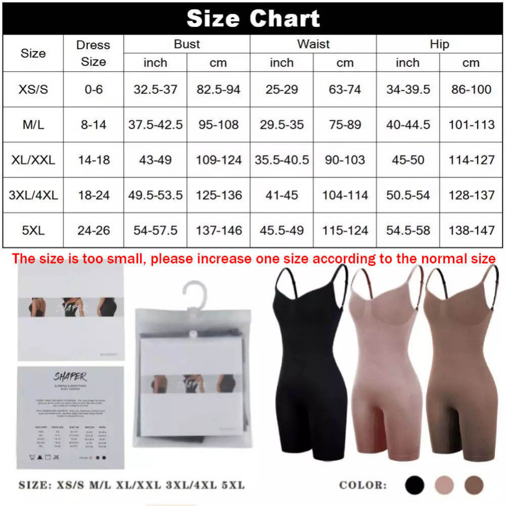 Shapewear for Women Full Bodysuit Body Shaper Tummy Control Undergarment
